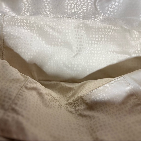 Kate Spade Pink and Cream Leaf Print Tote - Picture 2 of 3